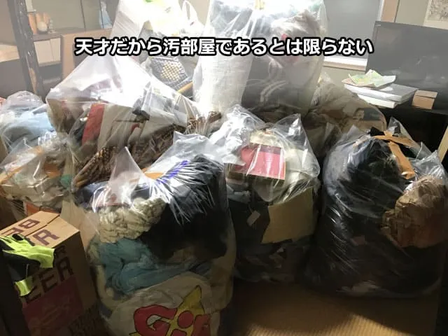 天才だから汚部屋であるとは限らない