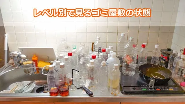 レベル別で見るゴミ屋敷の状態