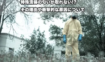 特殊清掃の匂いが取れない!?その理由や衝撃的な原因について